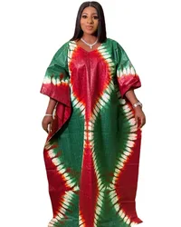 S-5XL African Dresses for Women Spring Summer Africa Women Polyester Printing Plus Size Long Dress African Robes African Clothes