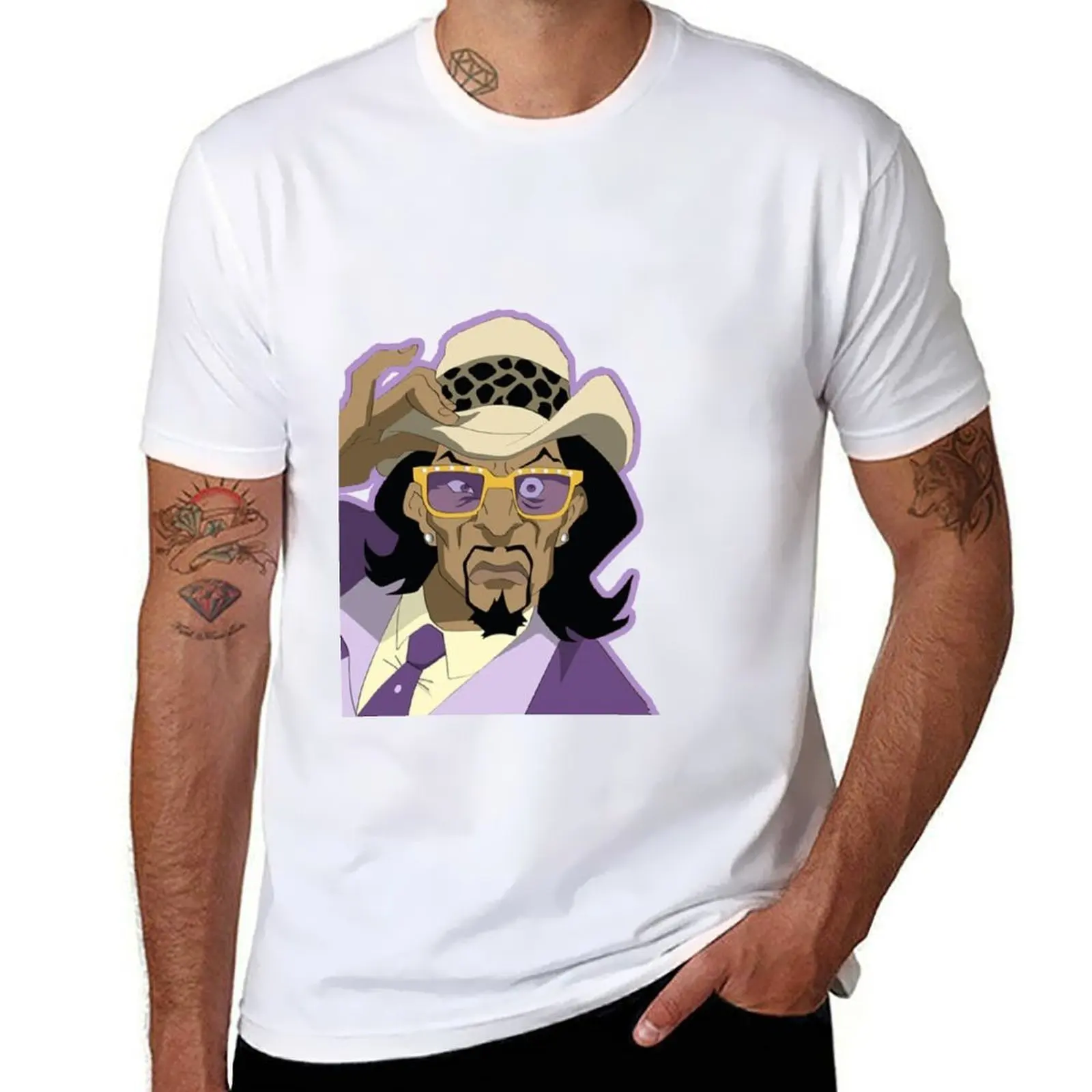 

Boondocks A Pimp Named Slickback Shirt T-Shirt man t shirts graphic man t shirt summer T-Shirt