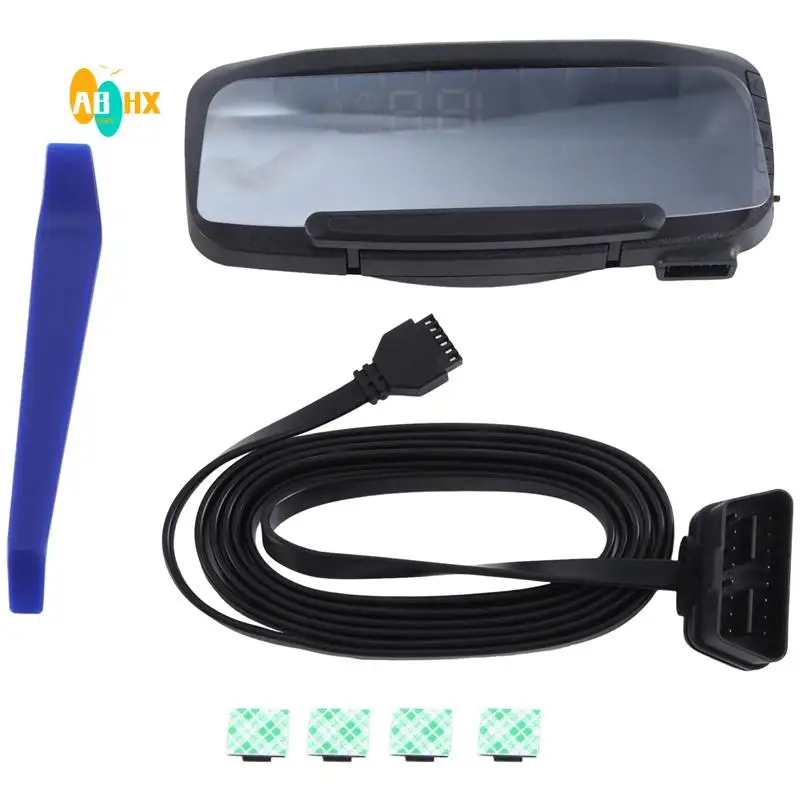 

ABHX-Car Head-Up Display Car HUD Universal OBD2 GPS Speedometer Odometer As Shown Easy Install
