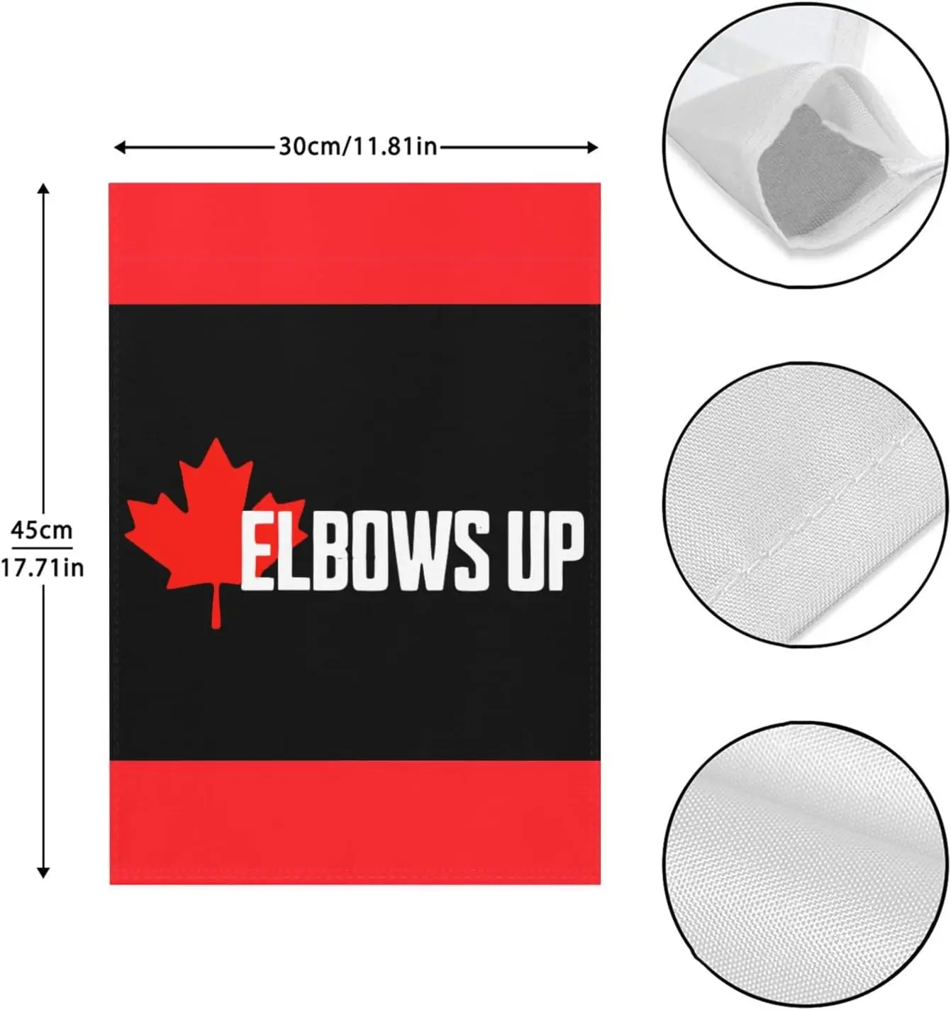 Elbows Up Canada Garden Flag One Size Double Sided, Double SidedRusticFlags VVL YYX EEZ