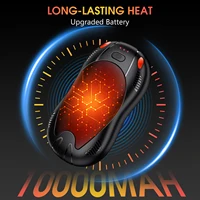 2pcs Electric Hand Warmers 10000mAh Battery, 3 Seconds Quick Heating&Long-Lasting, Double Side 3 Levels Heating, Pocket Warm Heater for Christmas Thanksgivving Hunting Golf, Perfect Festival Gift for Women Men 2