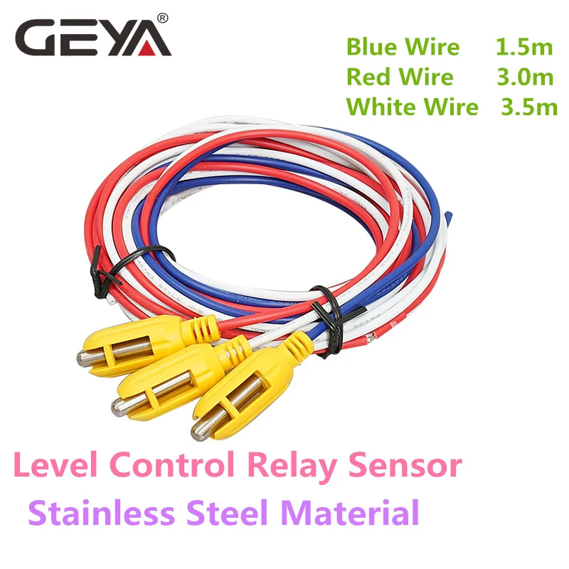 GEYA GRL8 Liquid Level Control Relay Sensor Stainless Steel Material 1.5m 3m 3.5m