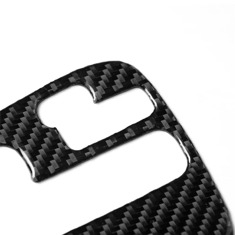 2Pcs/set Carbon Fiber Stickers Automatic Gear Shifter Panel Cover Trim For Porsche Cayenne 2003-2010 Car Accessories