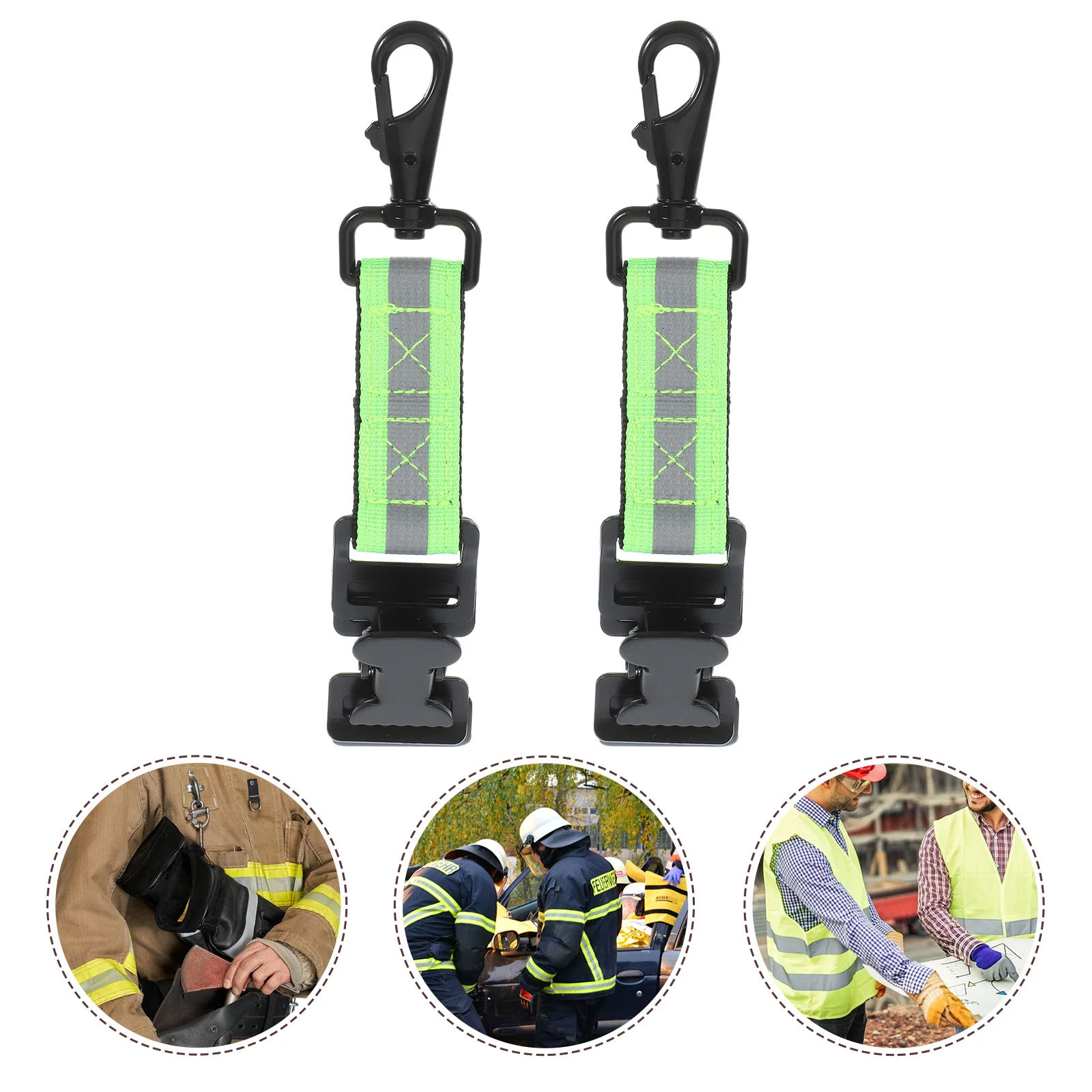 

2 Pcs Glove Buckle Firefighter Holder Tool Work Gloves Firefighting Strap Straps Tools Equipment Key Fob Fixing Climbing Rope