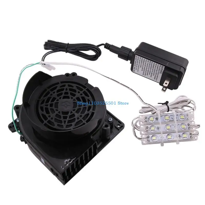 Air Blower for Inflatables Fan Blower Replacement Adapter LED Lights for Blow Up 400D