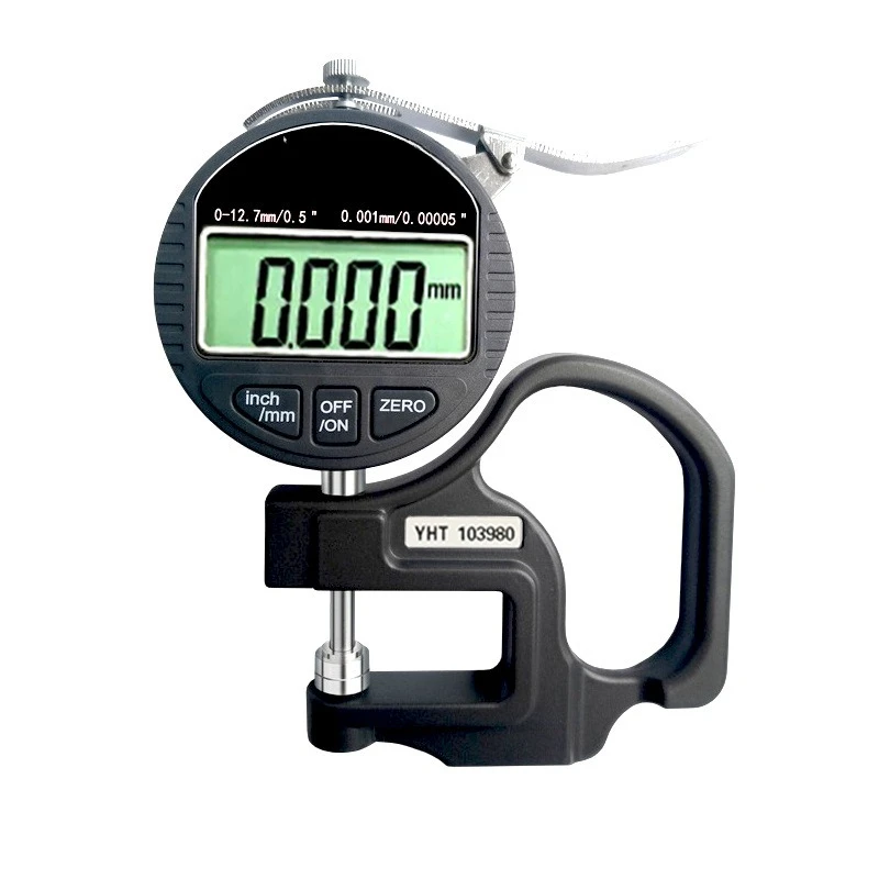 

Thickness gauges are used to measure soft materials such as paper/film/fabric/wire/cable/leather