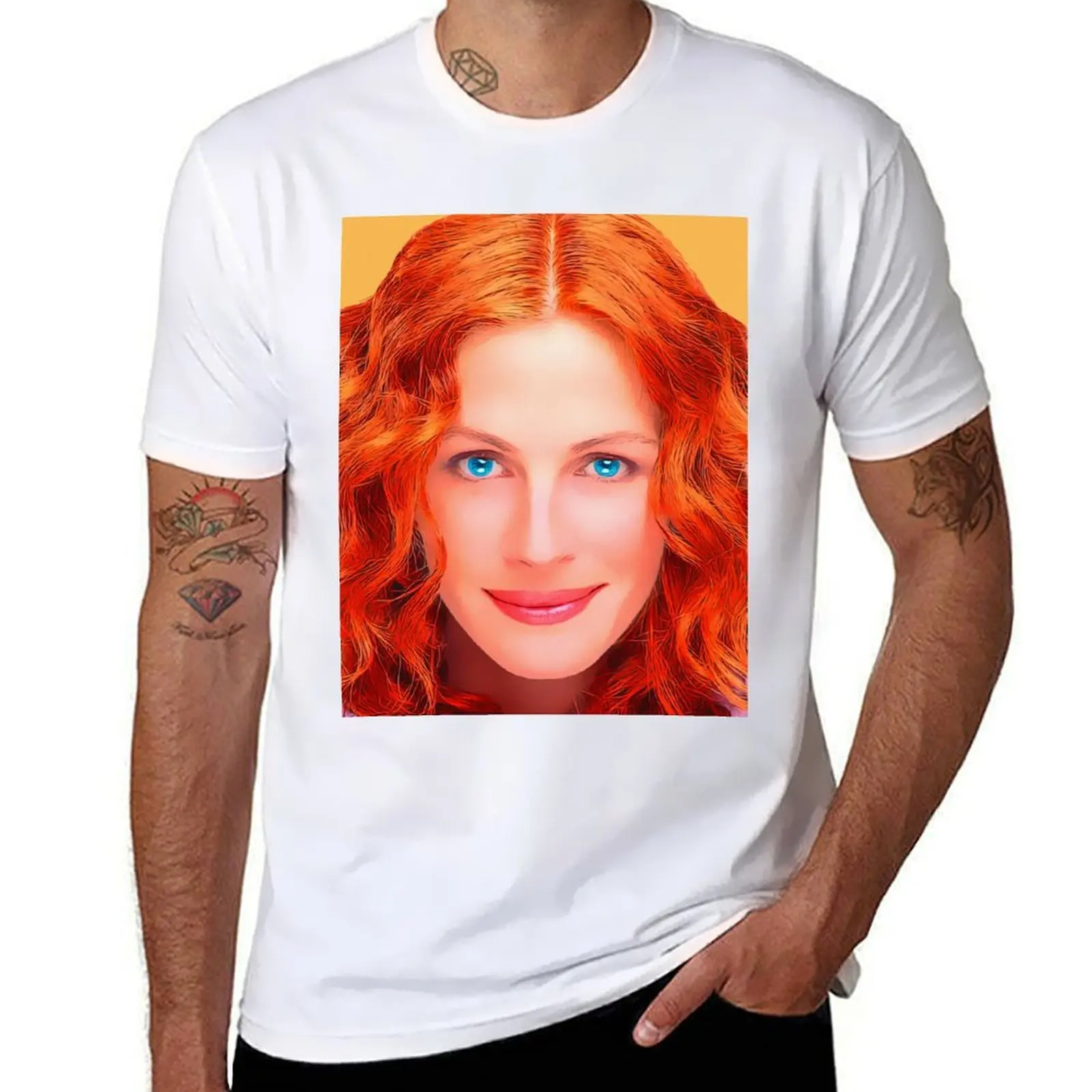 

Julia Roberts T-Shirt anime tshirt man t shirts high quality luxury brand T-Shirt