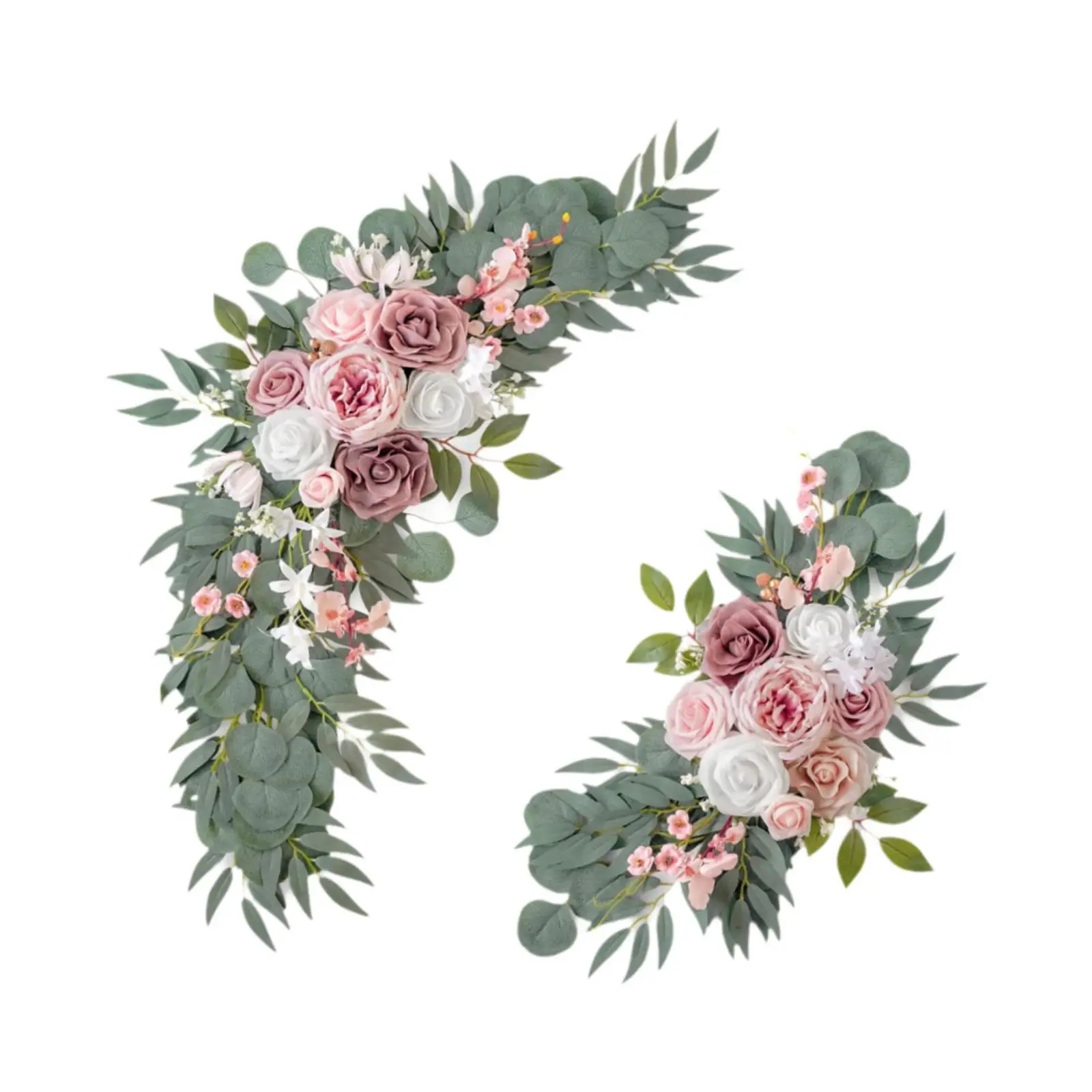 

2Pcs Wedding Arch Flowers Artificial Floral Swags for Window Party Ornaments