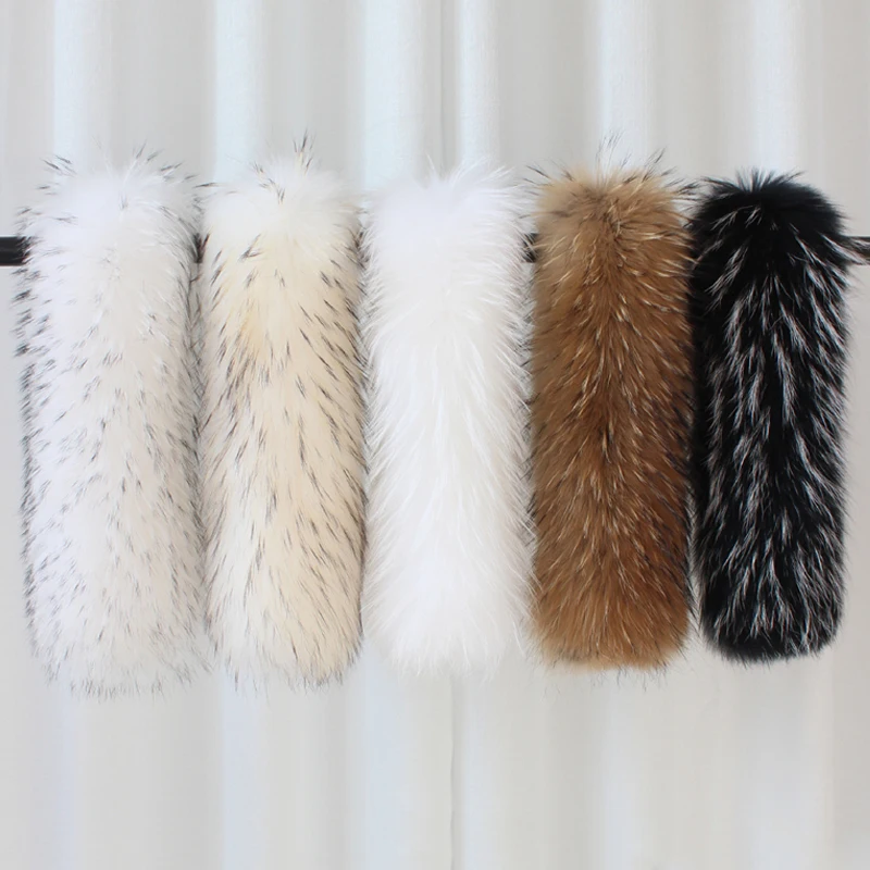 

Super big raccoon fur collar single sell down jacket Parker overcomes universal real fur hat collar single buy Fox Scarf