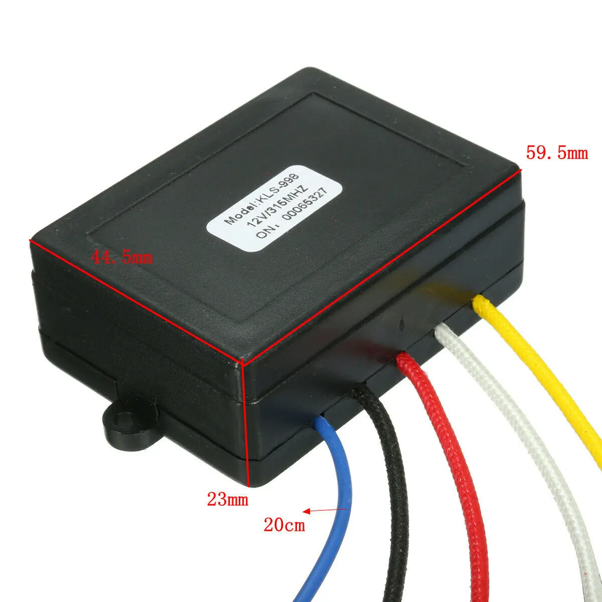 A30P-12V 315Mhz 50Ft / 15M Wireless Winch Remote Control Controller Kit For Jeep ATV US