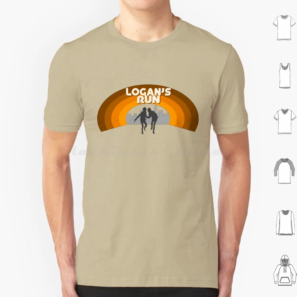 Logans Run T Shirt Cotton Men Women DIY Print Movie Logan Run Michael York Cool Retro 70s 80s Awesome Rad Disco Vintage Faded