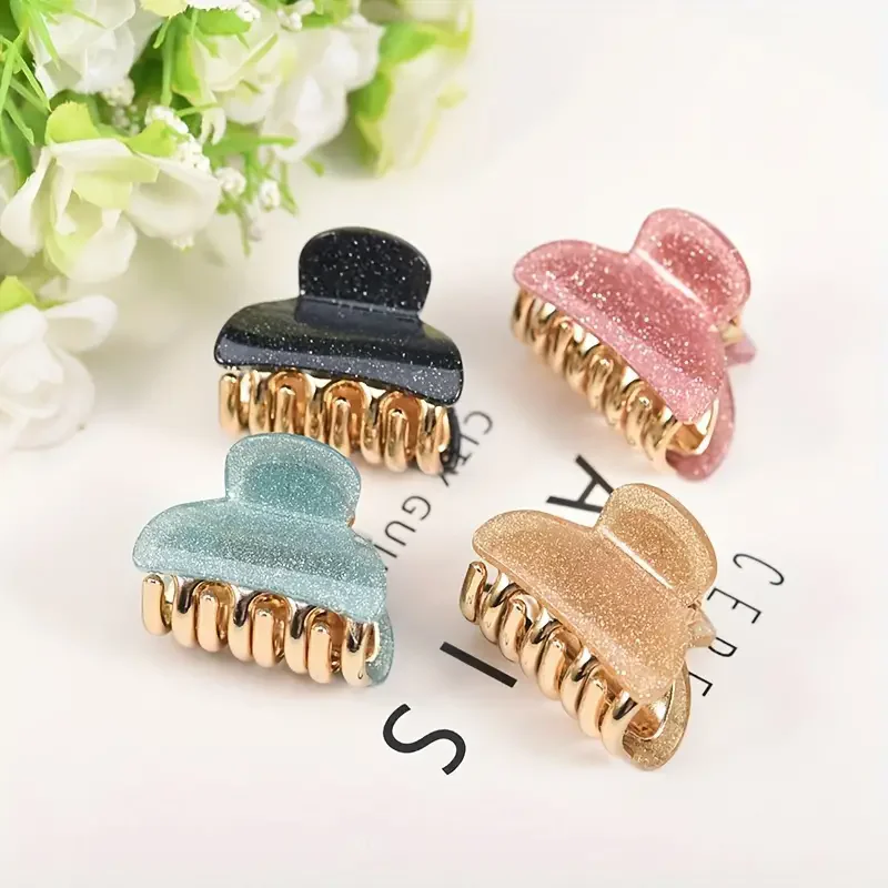 Fashion hair clip, semi-circular grab hair clip, anti slip ponytail holder, fashionable and simple, women's hair accessories