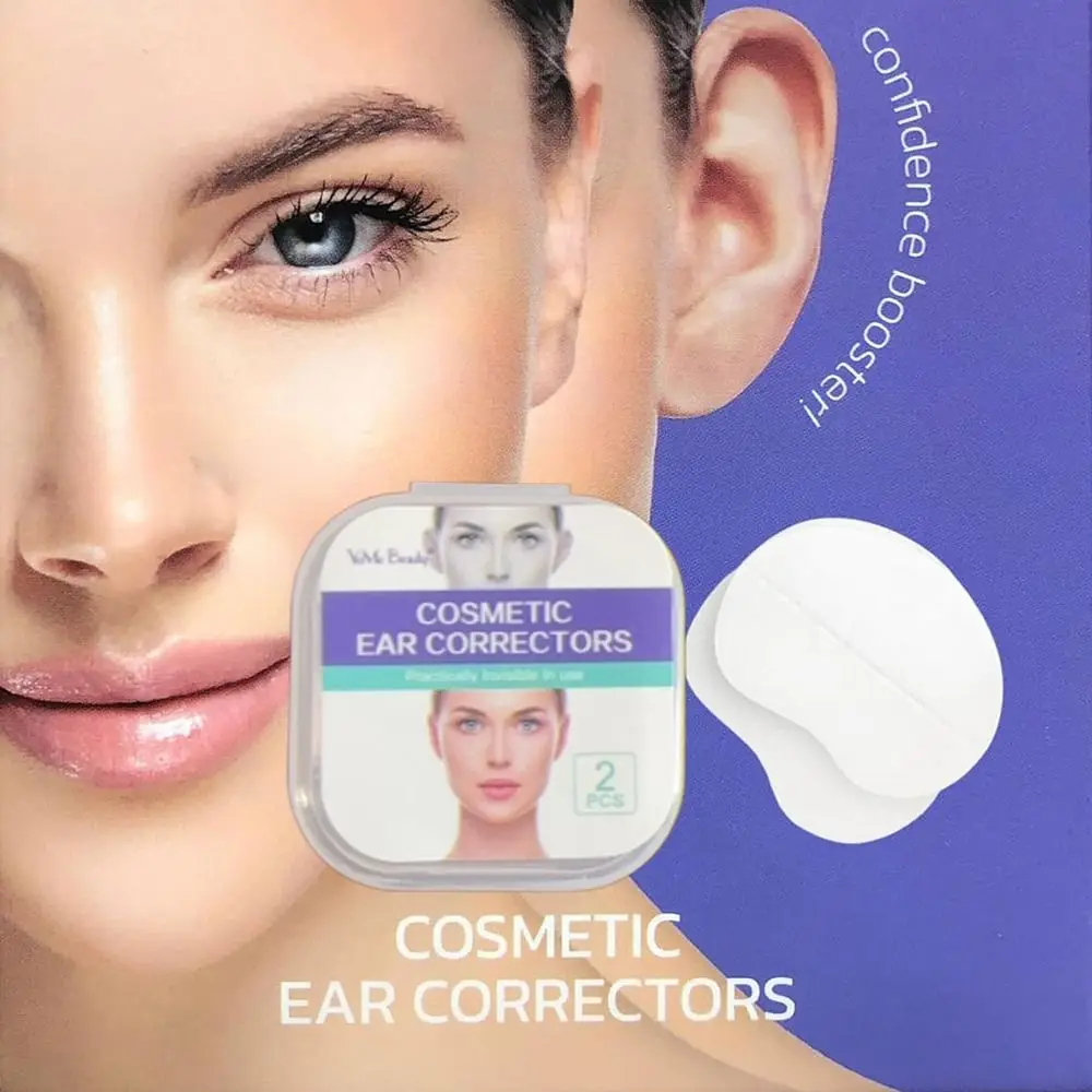 Behind Ear Ears Cosmetic Silicone Waterproof Adhesive Ear Corrector Discrete Transparent Ear Correctors for All Ages Women Men