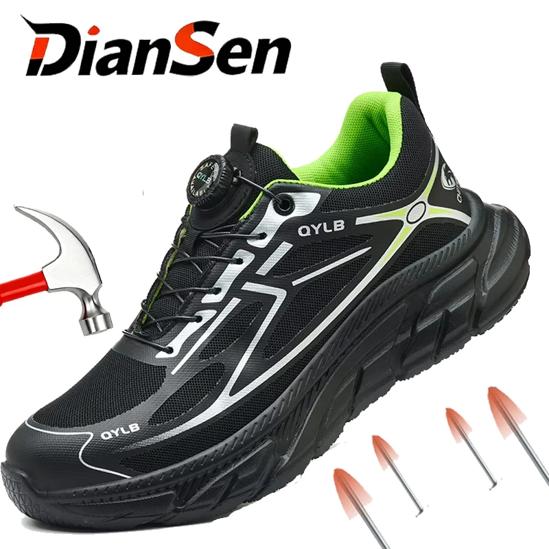 Professional Grade Labor Protection Shoes - Year-Round Work Safety Shoes with Heavy Duty Anti-Smash & Puncture Proof Technology