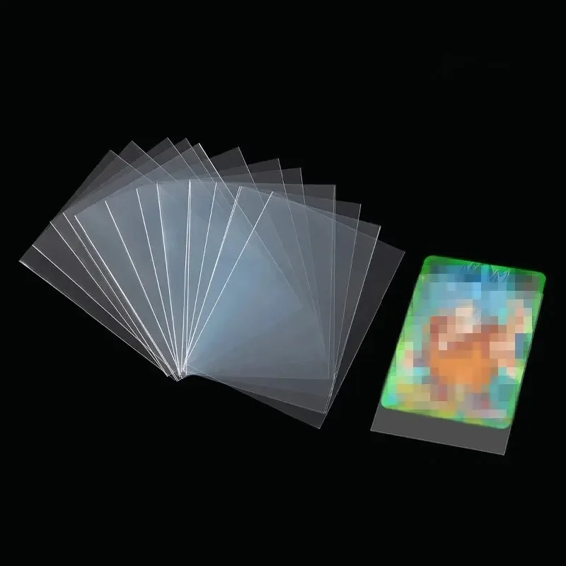 Game Card Sleeves Protector 100pcs Transparent Storage Bag Magic Board Playing Tarot Protector Covers For Kids Toy Gift