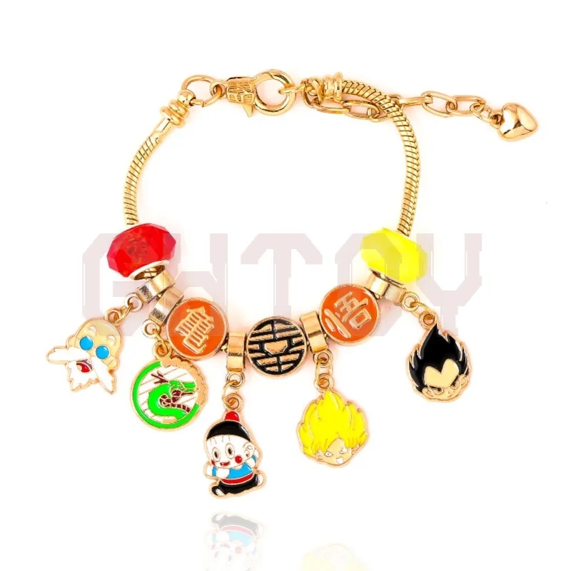 

18cm/7.09in Anime Cartoon Character Bead DIY Bracelet Sun Wukong Beijita Turtle Immortal Pendant Accessory Ornaments Collections