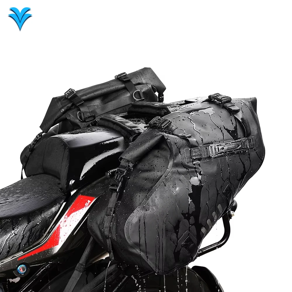 Motorcycle Pannier Pair Bag Drift Bike Saddle Seat Bag for Motorcycle Luggage Touring Adventure