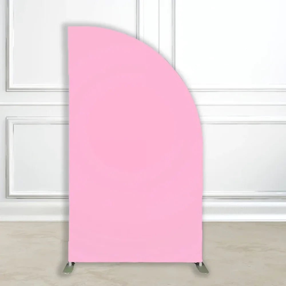 Pink Chiara Half Arch Wall Backdrop Decor Stand With Cover For Events Wedding Party