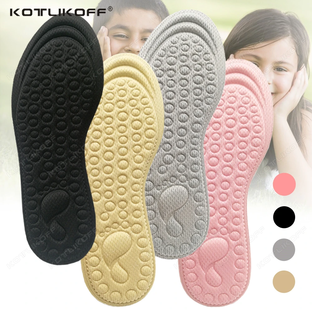 

1 Pair Children Ultra-thin Sport Insoles Breathable Shock Absorbing Deodorize Memory Foam Leisure Sports Insole Replacement