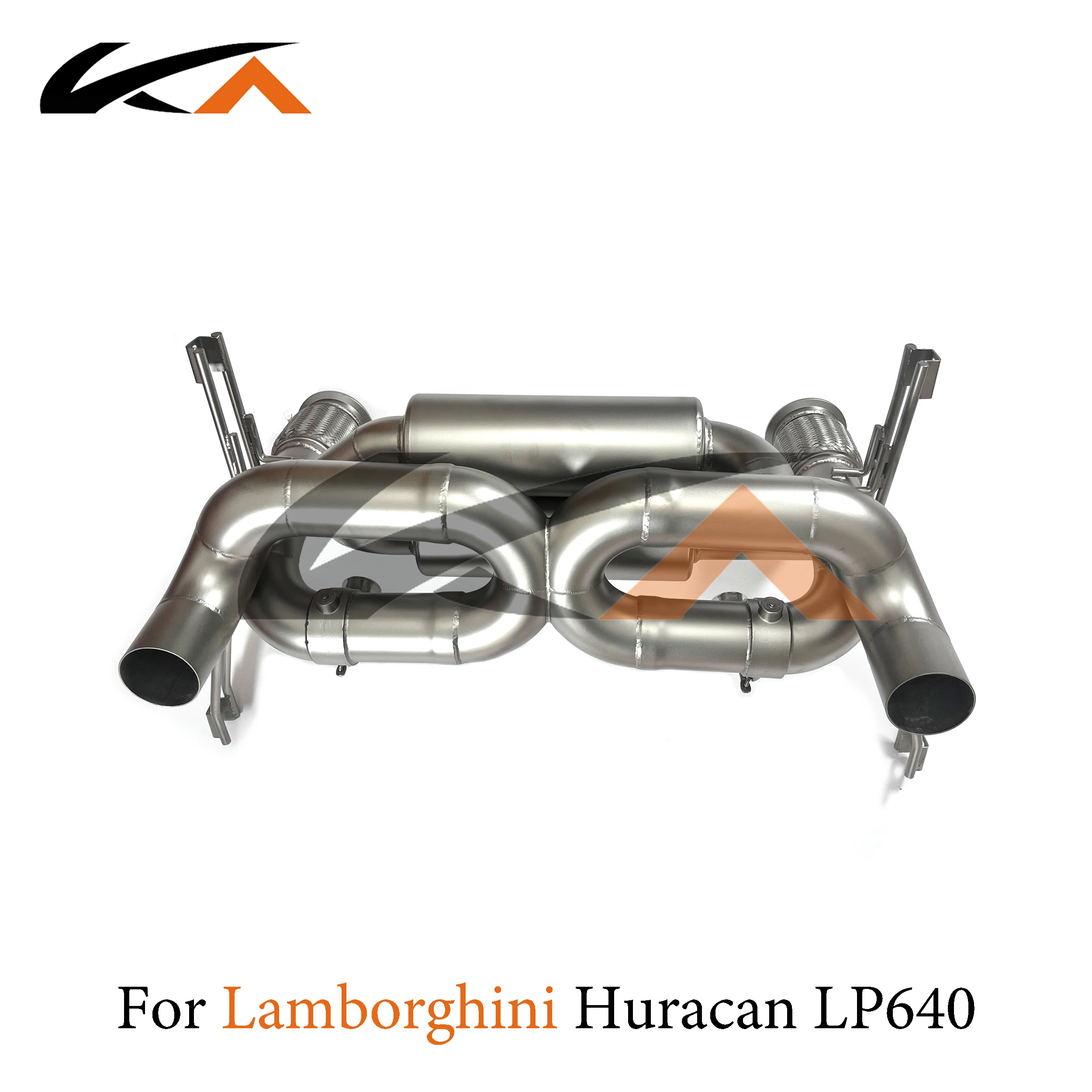 KA Tuning exhaust system stainless catback for Lamborghini Huracan LP640-2 (Tecnica) rear section muffler with valve