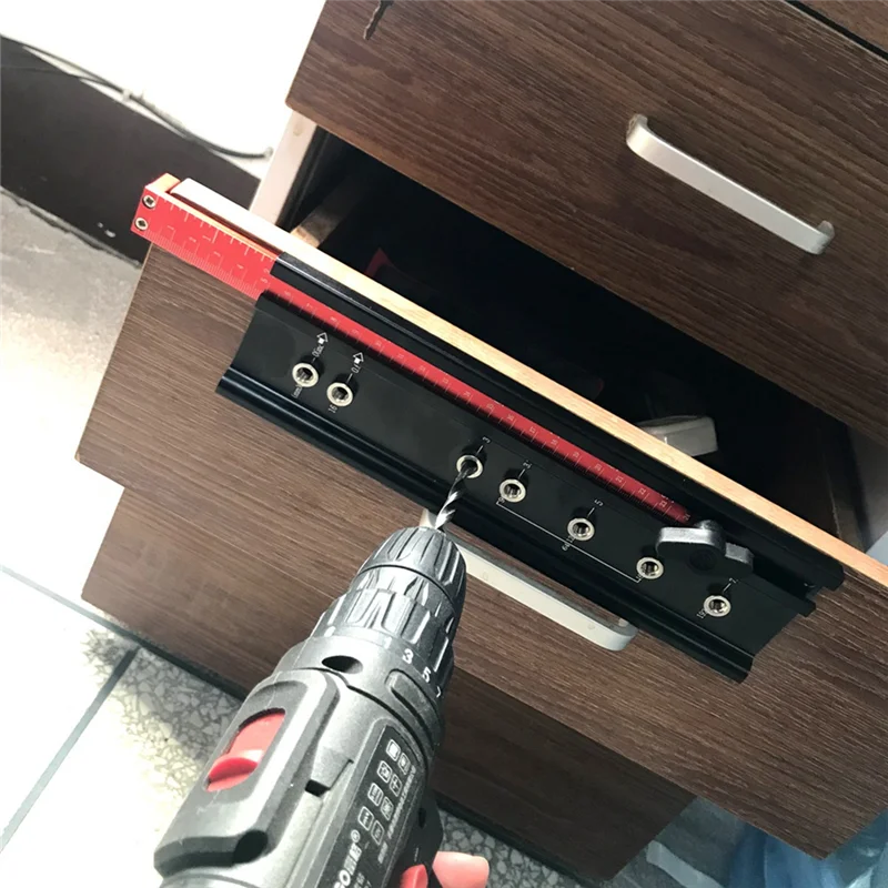Drill Guide Punch Locator Handle Open Hole Locator Woodworking Drilling Locator For Cabinet Handles And Pulls Hole Punch-[Qahk]