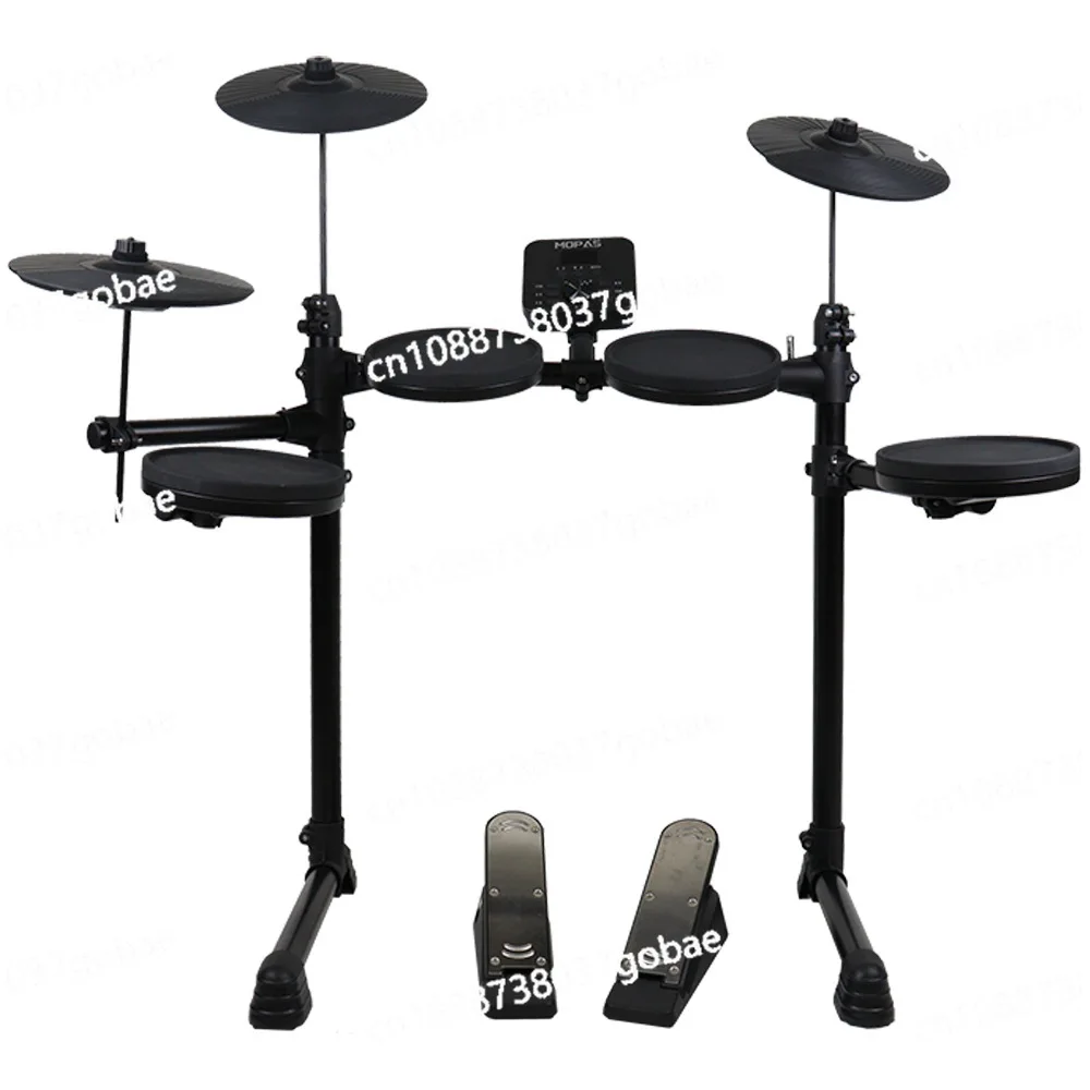 

Adult electronic drum five drums four cymbals stage performance, new silicone surface silent shelf