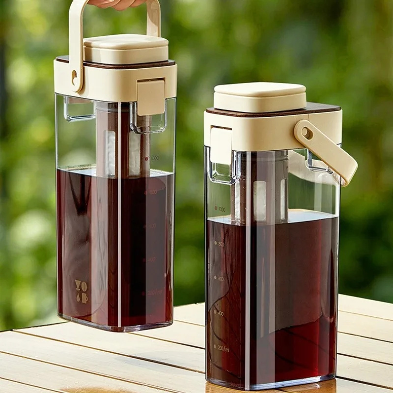 JUSTINLAU Large Capacity Household Cold Brewed Fruit Tea Cold Pot Coffee Cold Extraction Cup Homemade Beverage Brewing Cold Pot