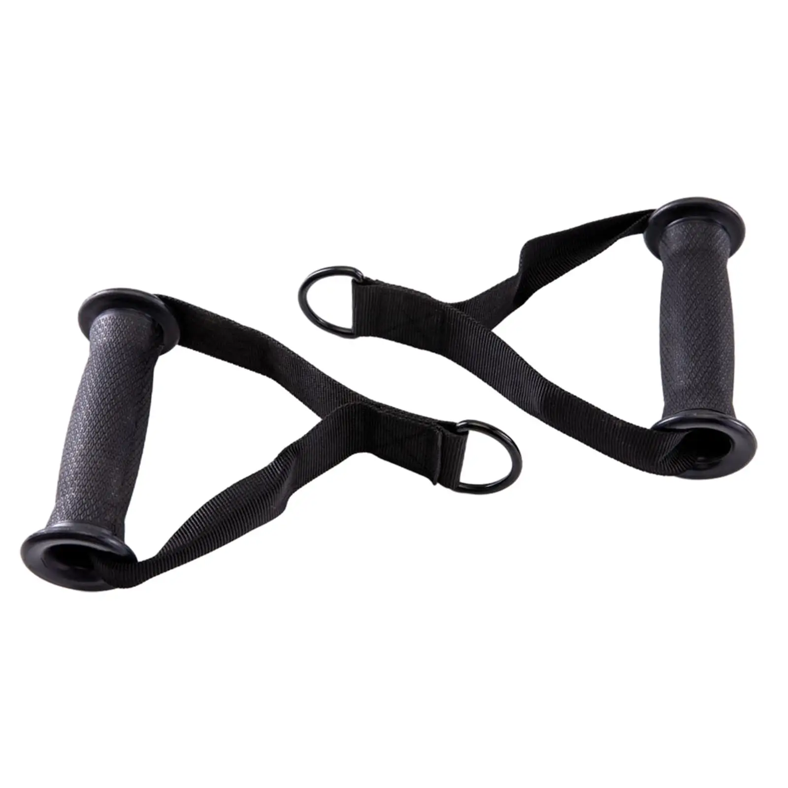 Non Slip Gym Resistance Bands Handles Rubber Pull Down Attachments for Cable Machine Pulley Home Workout Accessories