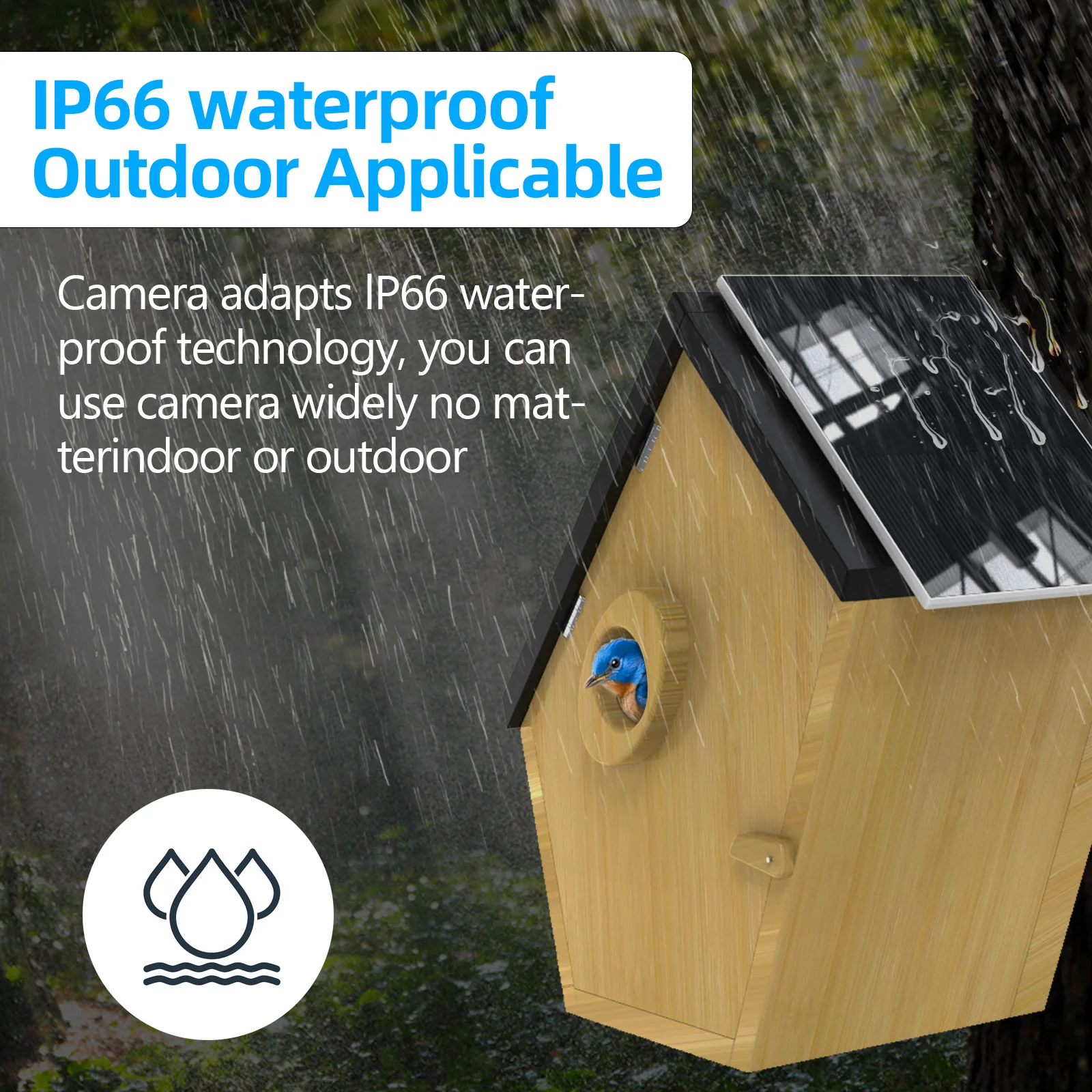 الاتجاه الجديد الحديث AI التعرف على كاميرا مراقبة الطيور الذكية التلقائي الخشب بيت الطيور الألواح الشمسية لوازم الحدائق