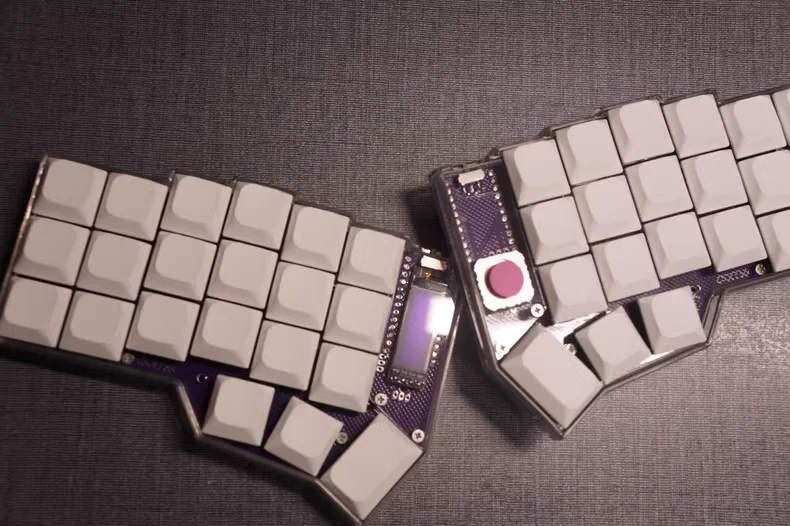 Corne Joy Split Mechanical Keyboard Kit Customized Wireless Bluetooth Joystick Simulation Mouse Game Office Split Keyboard Kit