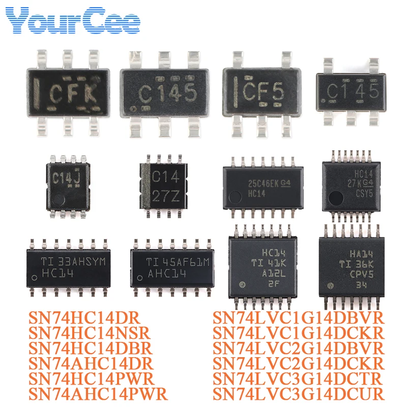 100pcs/20pcs SN74LVC1G14DBVR SOT-23-5 SN74 SN74LVC1G14DBV Single Schmitt Trigger Inverter Logic Chip SN74HC14 SN74LVC2G14 SN74AH