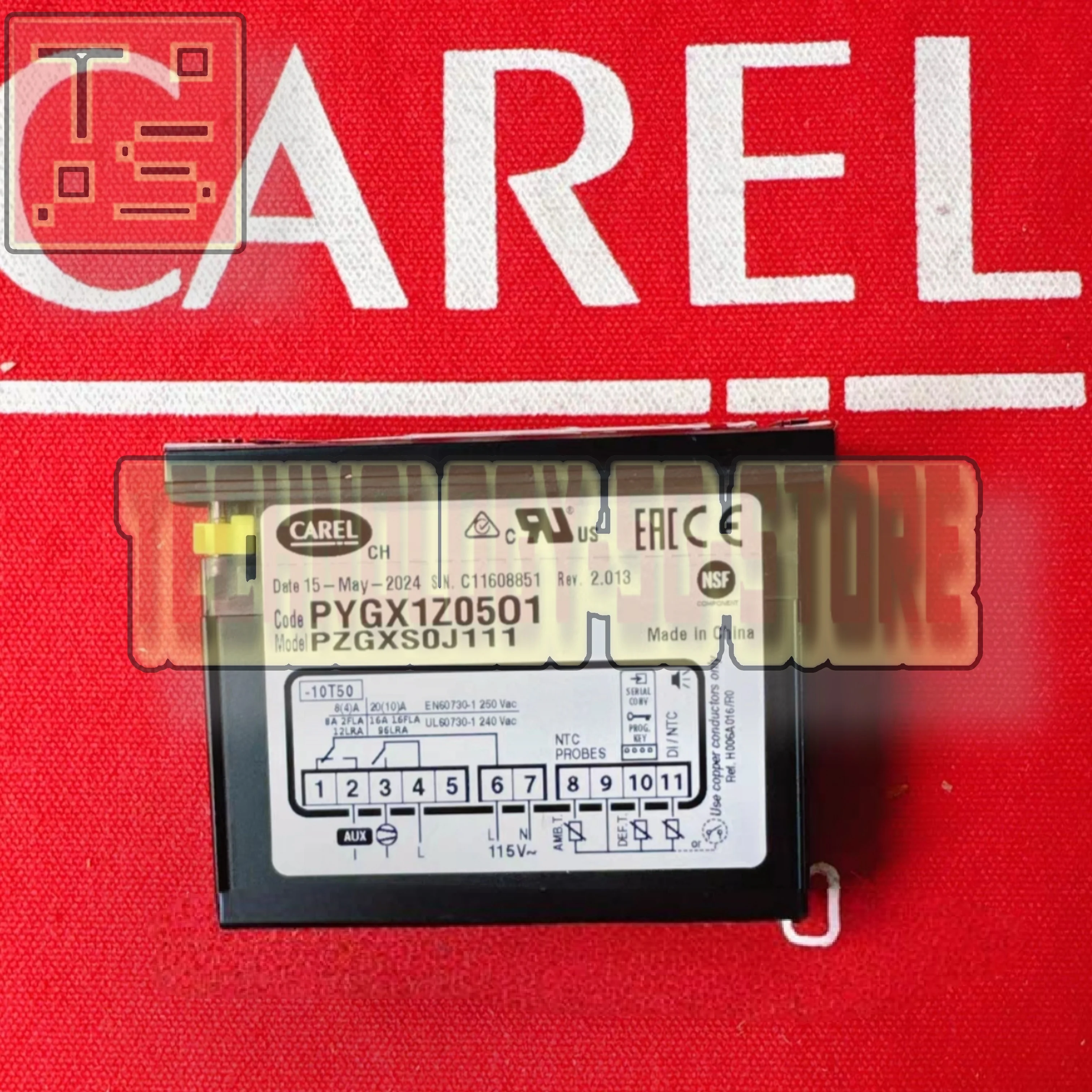 PLD01GFP00 PYBU1R0536 PZBUC0H011K PYDY1Z014B PZDYY0H001K PYGX1Z0501 PZGXS0J1 وحدة تحكم جديدة في درجة الحرارة