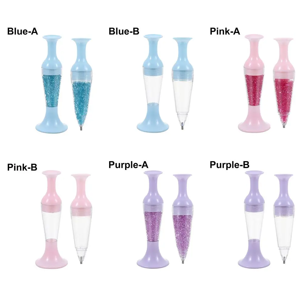 DIY Crystal Sewing Accessories Flower Pot Shape Diamond Painting Tool 5D Diamond Painting Standable Point Drill Pen