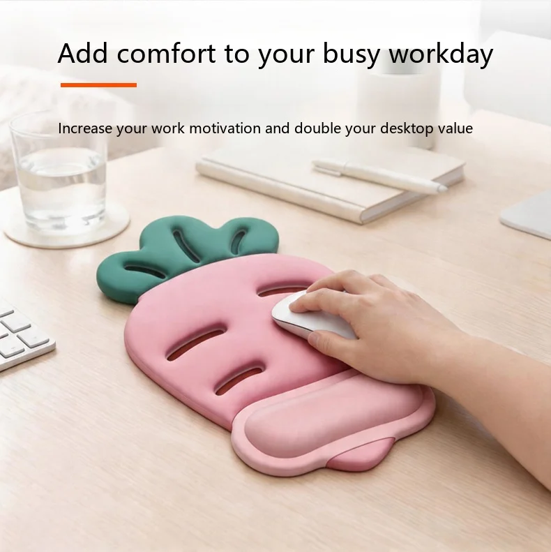 Farbverlauf-Silikon-Handgelenkauflage Mauspad Ergonomische Schreibtischunterlage für Büro und Gaming 31 Traumhafte Farboptionen – Detail 6