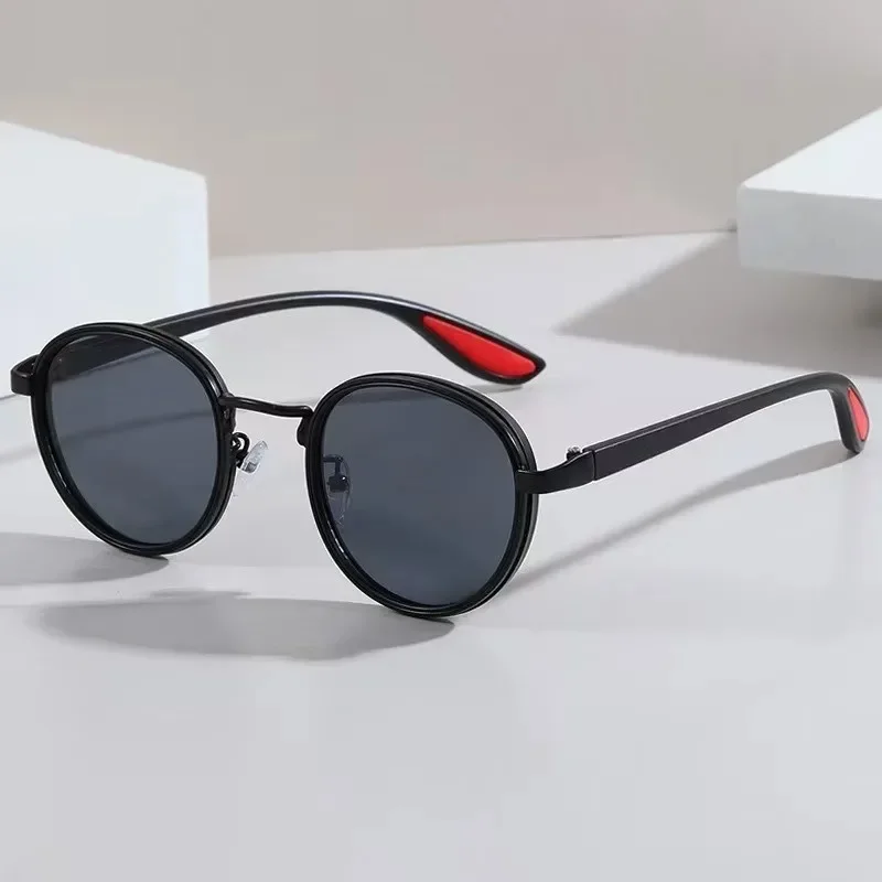 High Quality Woman Sun Glasses Man Vintage Designer Outdoor Sunglasses Men Round Fashion Plastic Titanium UV Protection Glasses