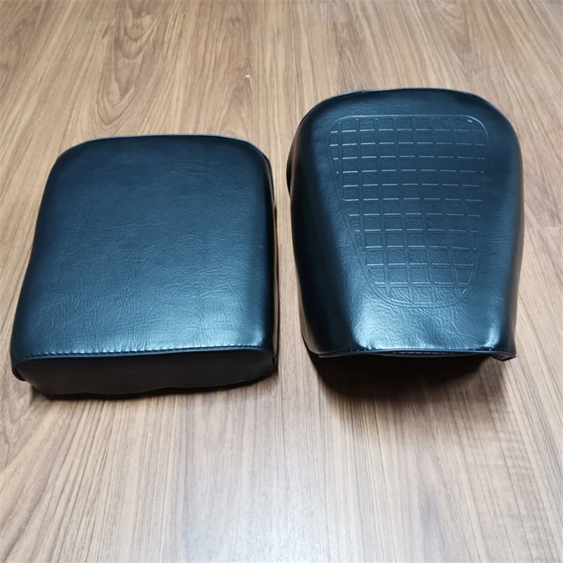 Siège de moto noir avec base en métal, siège de séparation de dégager, coussin avant et arrière, invité pour Jialing, Honda Dayang Lifan, JH70, C70,