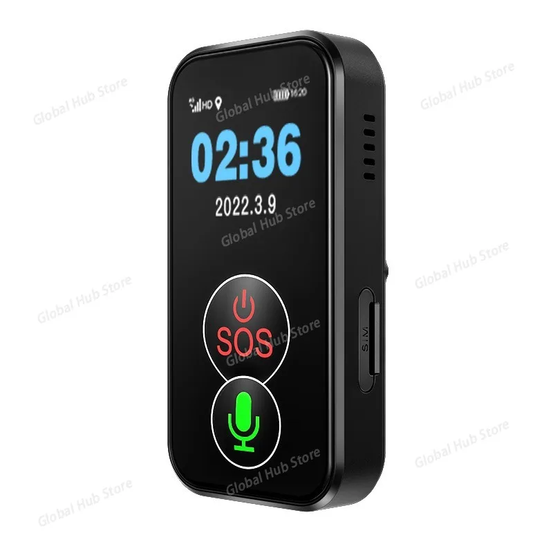 New 4G Mini SOS Pendant - IP67 Waterproof Fall Alarm Anti-Lost Safety Device for Elderly & Children