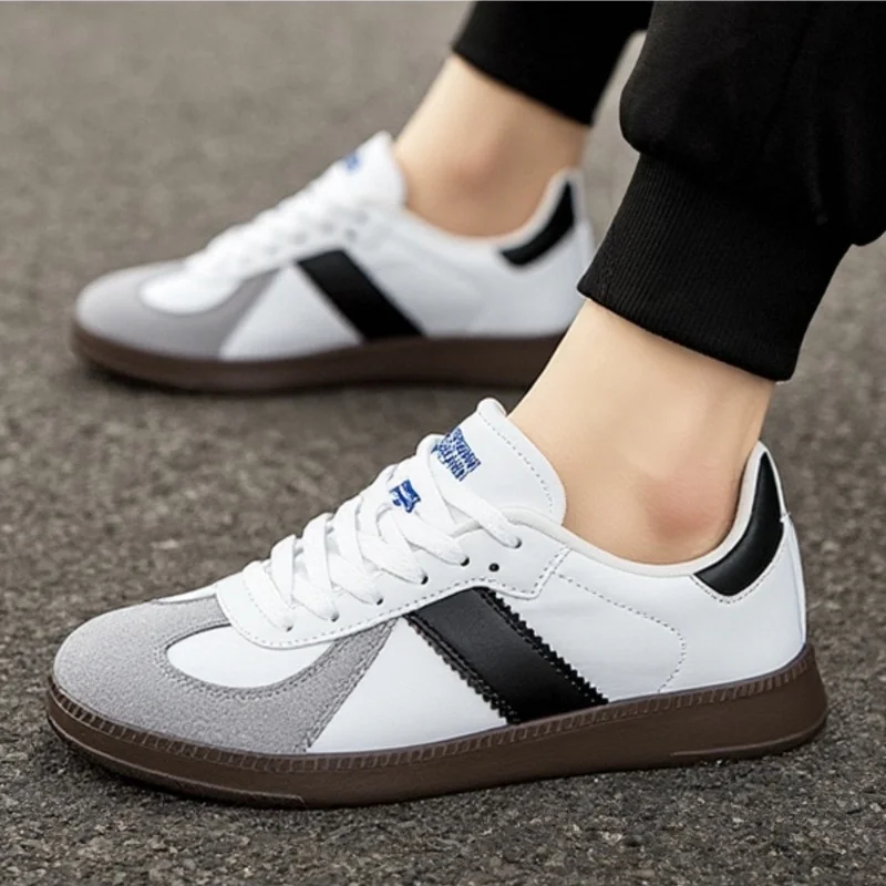 YRZL Comfortable Sneakers for Men Women PU Leather Casual Lightweight Walking Shoes Soft Sole Breathable Sport Sneakers Outdoor - Image 2