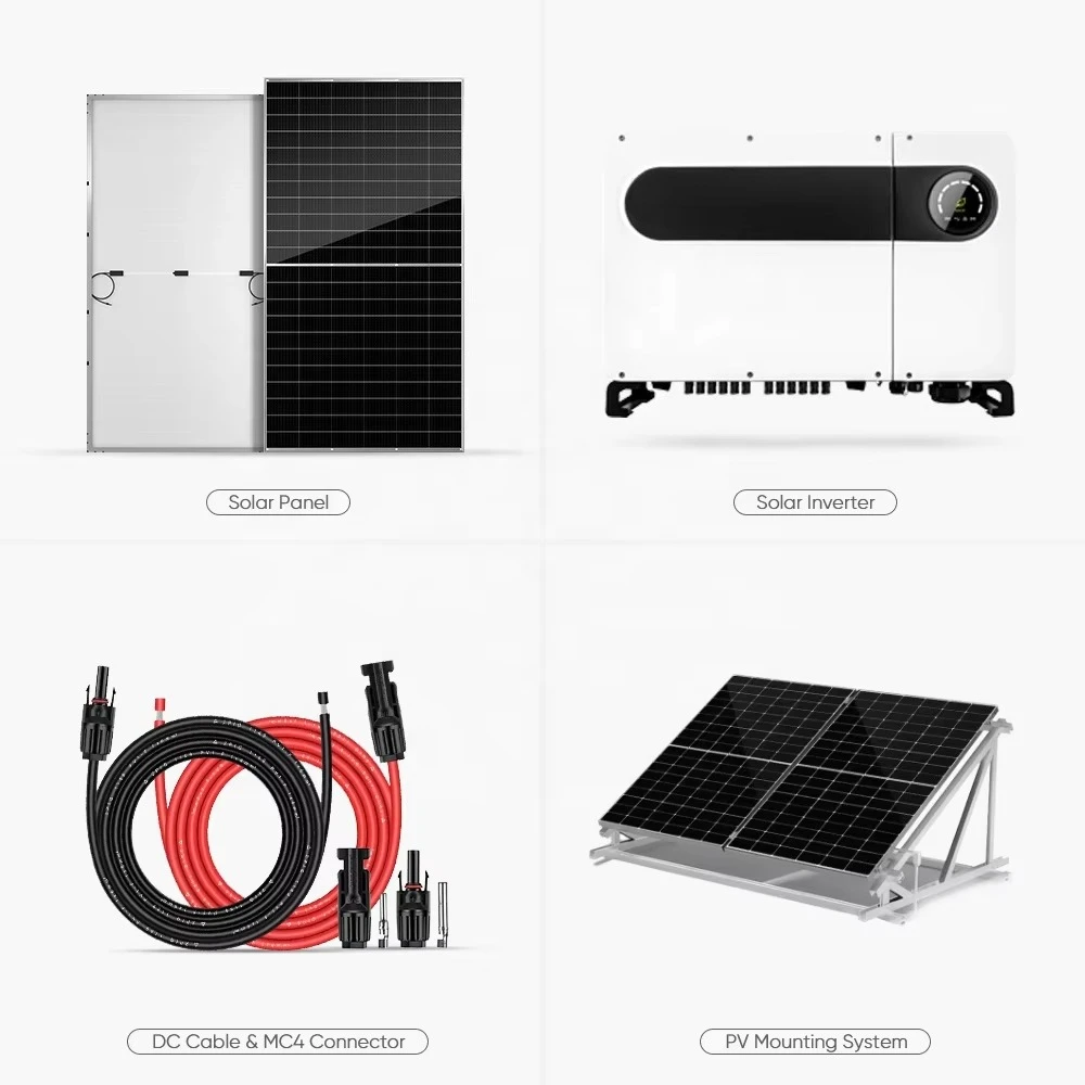 30kw 50 kw 100kw 500kw grid-connected solar panel system Industrial grid-connected solar power generation system