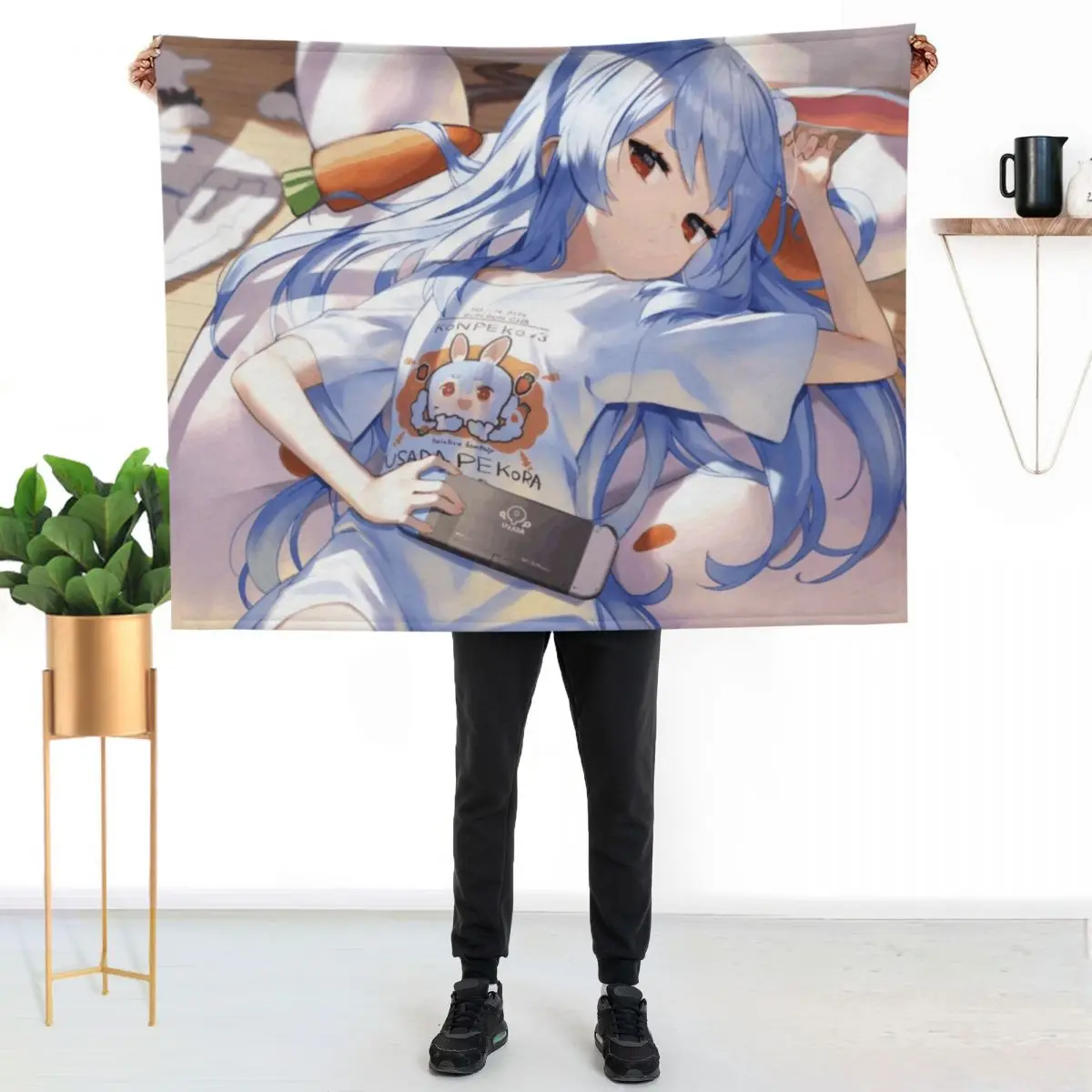 

Usada Pekora Throw Blanket All Weather Soft Throw Blanket for Sofa