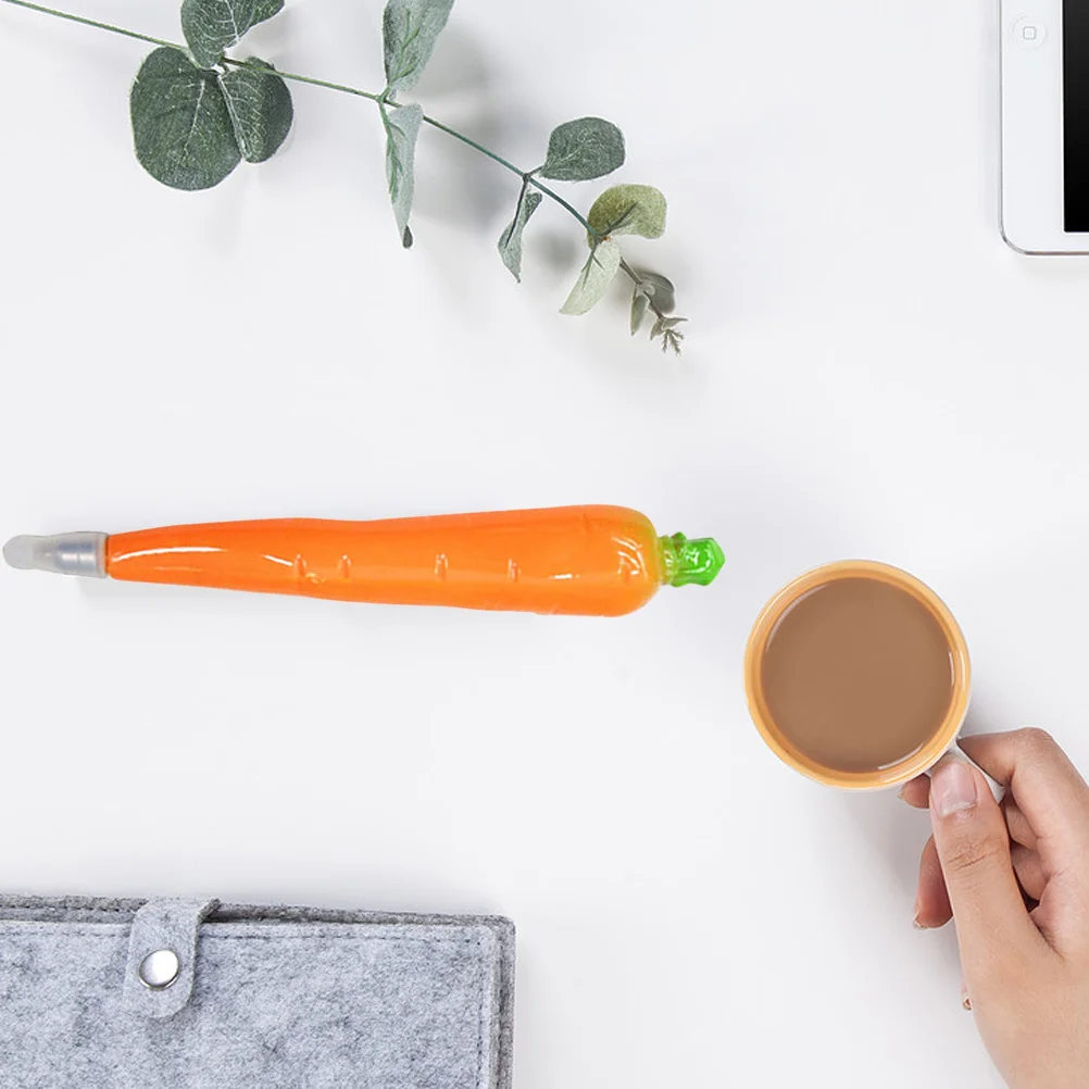 Novelty Carrots Pen Vegetable Pen Creative Ballpoint Writing Pens Ball Pen Pen School Office Supplies