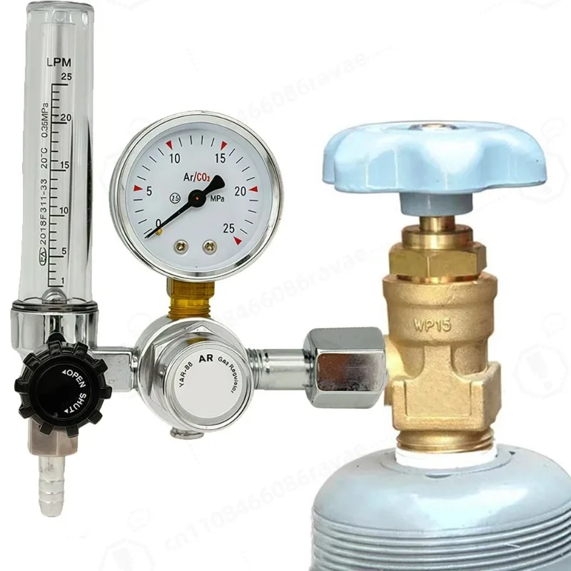 Aluminium Alloy 0-25Mpa Argon Regulator CO2 Regulator Air Pressure Reducer Gas Reducer Argon Reducer G5/8