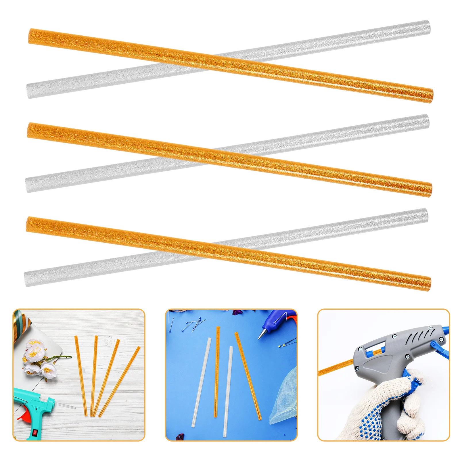 

20 Pcs Colorful Electric Glue Strips Mini High Viscosity Bulk Handicrafts Polyvinyl Acetate for Crafting Student