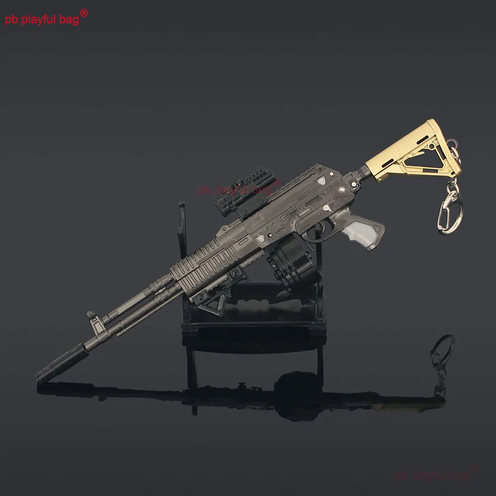 AEK – modèle de fusil en métal de 22cm, jouet, figurine d'action CS, arme de jeu, porte-clés en alliage, pendentif, cadeau de noël, jouet pour enfants, artisanat ZG390