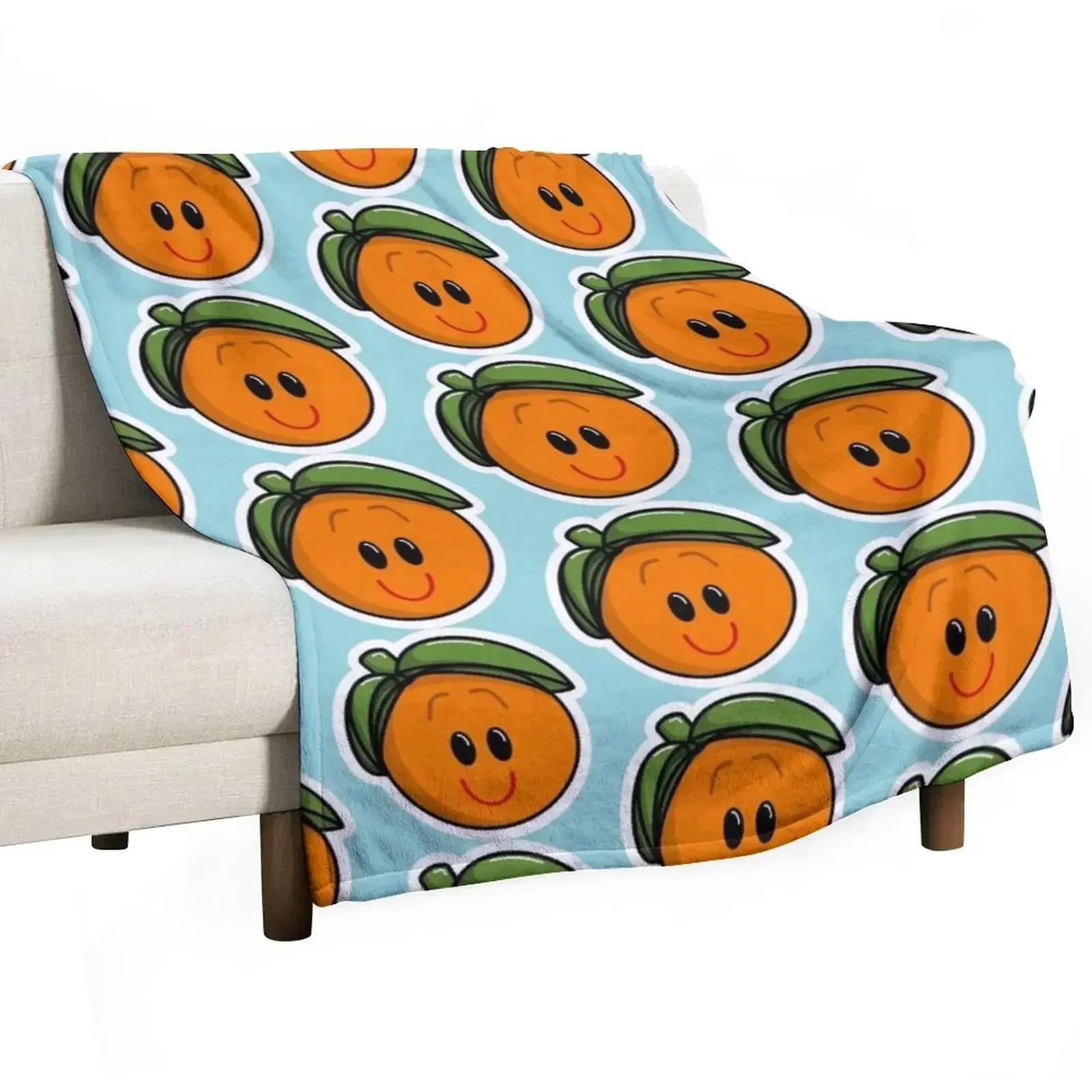 Crazy Orange Throw Blanket Hairy Soft Plush Plaid christmas gifts valentine gift ideas Sofas cosplay anime Blankets