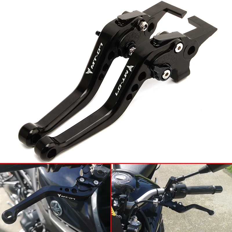 

For Yamaha MT-07 MT 07 FZ07 MT07 2014-2025+ Short Brake Clutch Lever Motorcycle CNC Adjustable Brake Clutch Levers Accessories