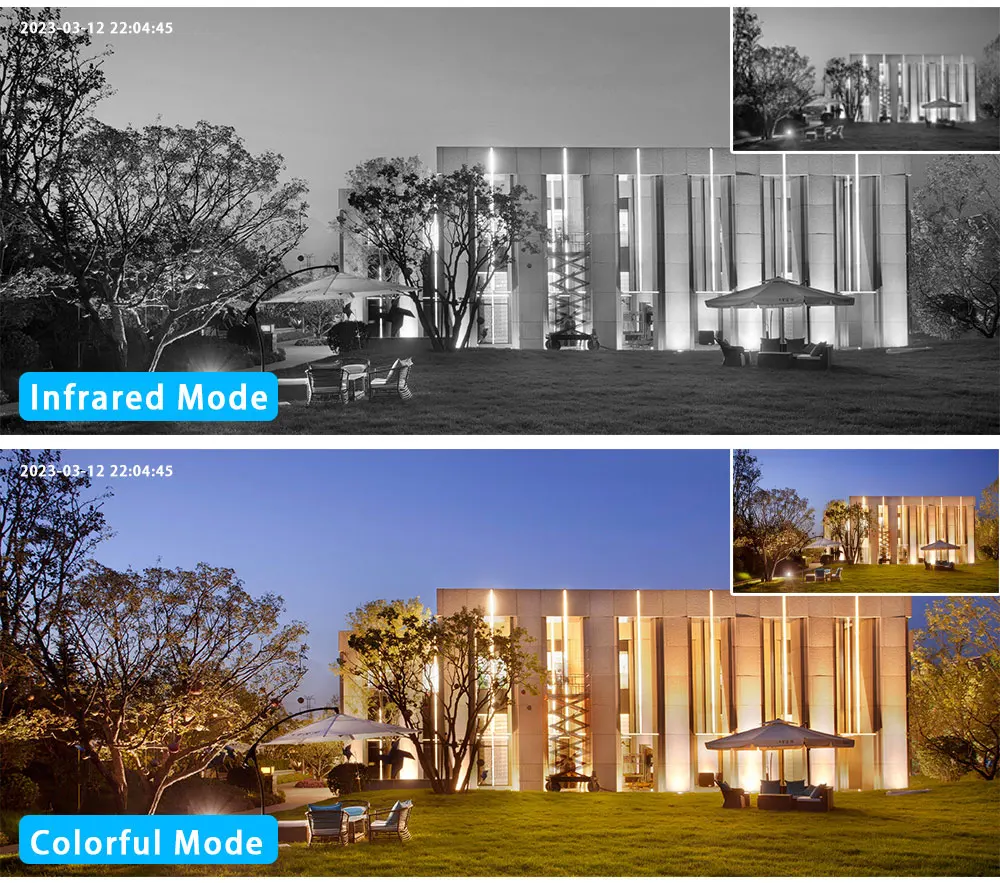 كاميرا أمان خارجية مقاومة للماء ، منظار ثنائي ، واي فاي IP ، PTZ ، تكبير هجين 10X ، تتبع تلقائي ، CCTV ، كاميرا G ، 6K ، 12mp ، 4K #5