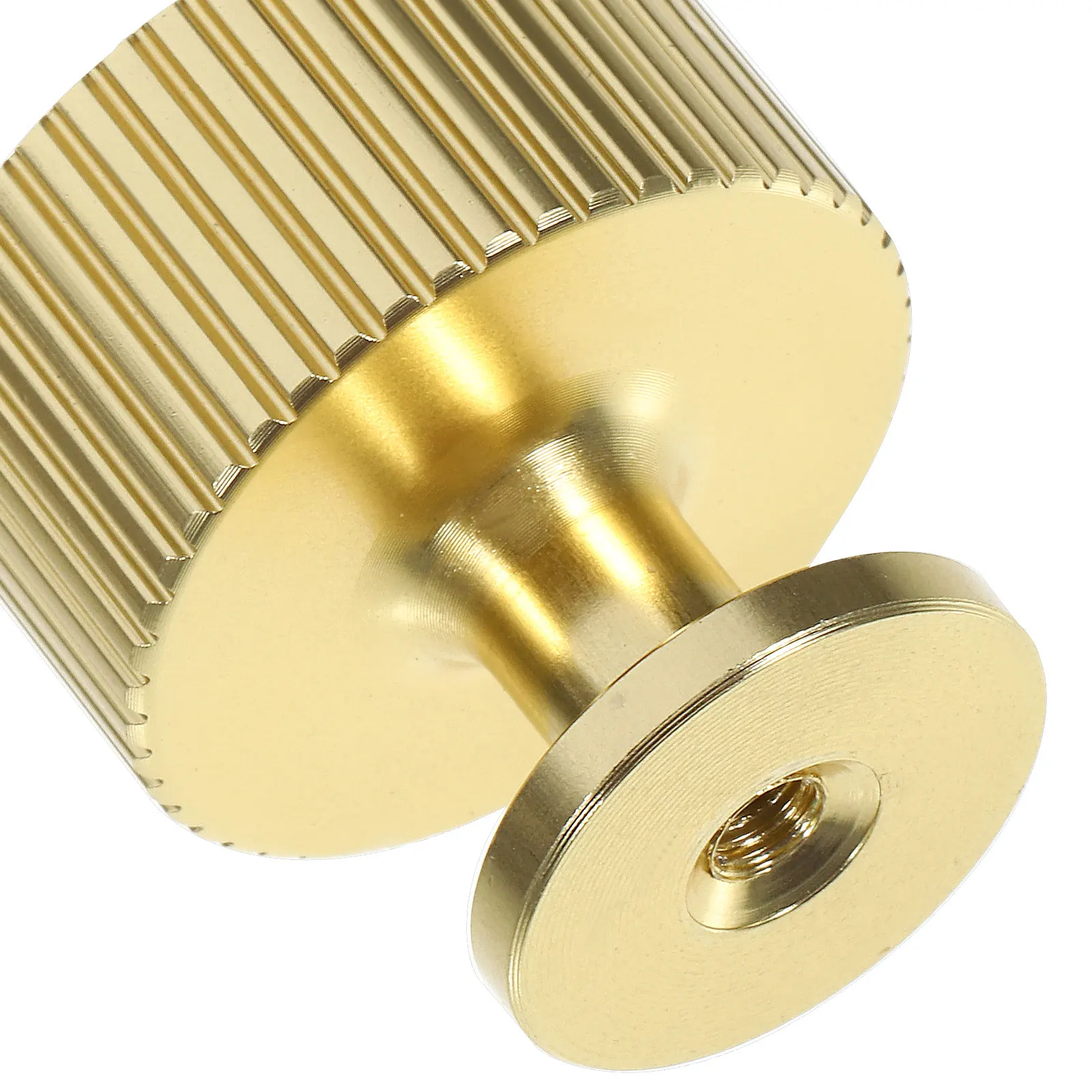 

4Pcs Golden Drawer Knob Cabinet Handle Single Hole Round Furniture Accessory Elegant Luxurious Decorative Replacement