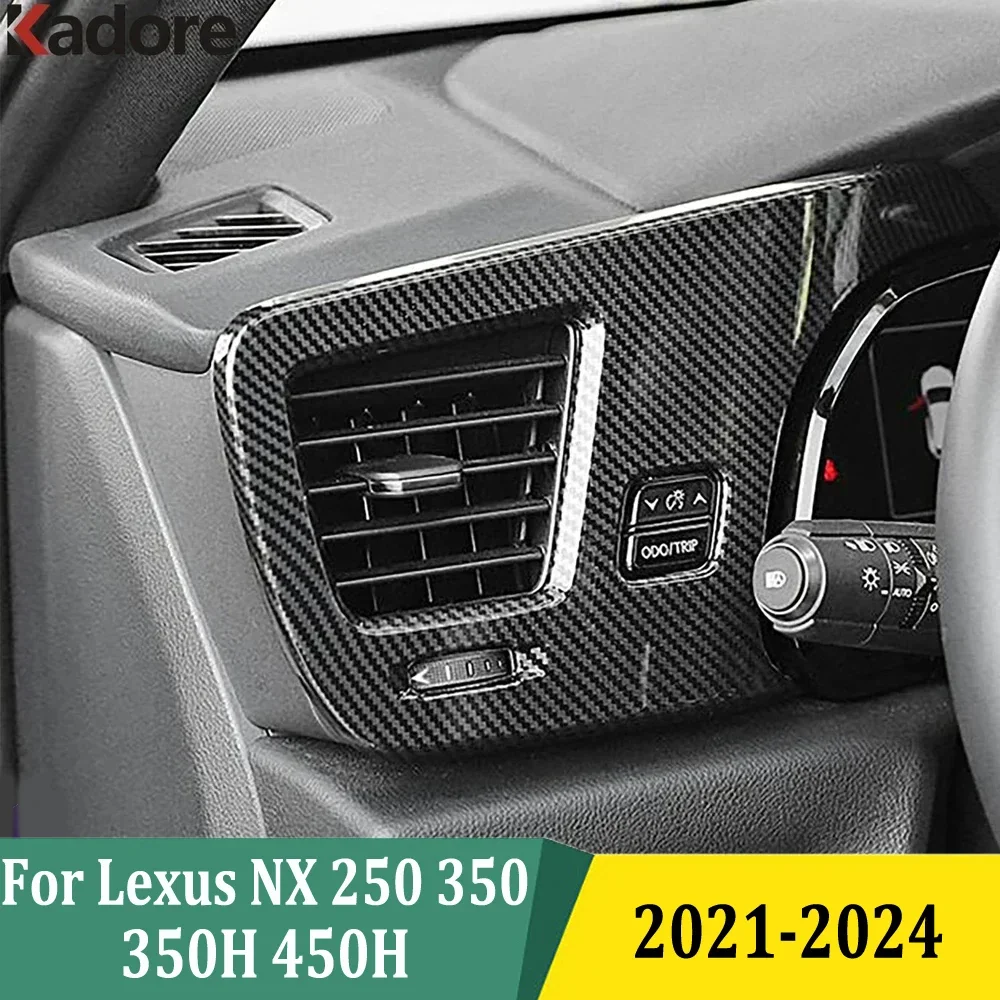 For Lexus NX 250 350 350H 450H 2021 2022 2023 2024 Front Side Dashboard Air Vent AC Outlet Cover Trim Frame Interior Accessories