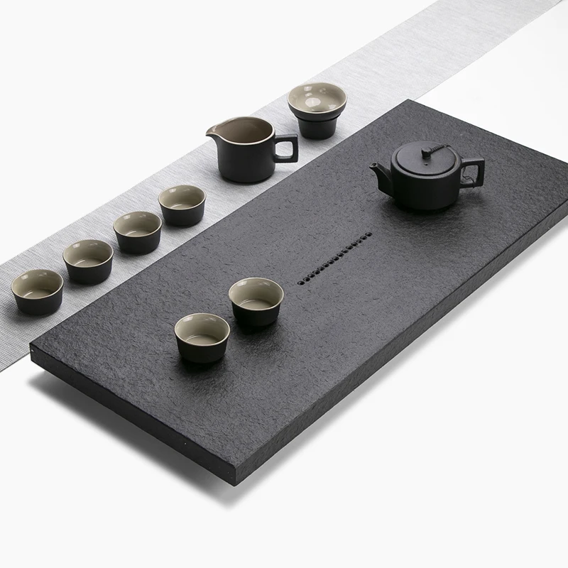 Serving Luxury Tea Tray Accessories Stone Ceremony Chinese Drainage Living Room Tea Tray Hospitality Bandejas Home Products